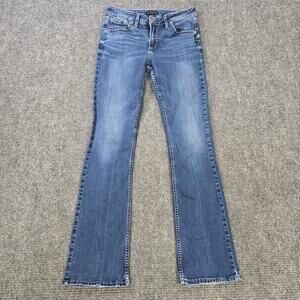 Silver Jeans Avery Slim Boot Womens 29x33 Blue Stretch Mid Rise Jeans